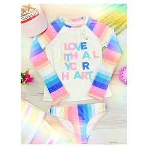 ๐๐ด NWT Billabong Girls' Rashguard Set โ๏ธ๐๐บโ๏ธ๐ธ๐